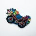 画像1: ザリ刺繍ブローチ　花かご自転車 (1)