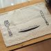 画像1: 刺繍入りランチョンマット 黒糸刺繍 (1)