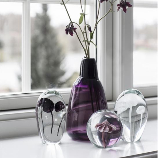 glass atelier えむに ペーパーウエイト 『空のしずく』 2点